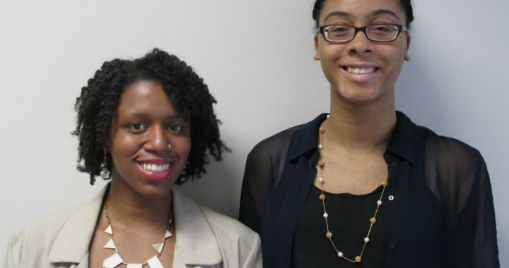 Dara Wilson, the Informal Science Education Partnership Programs Assistant, pictured left, and Mawusi Bridges, the Faculty Development Events Assistant, pictured right.