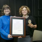 Sherryl Broverman Recognized for Excellence of Character and Humanitarian Service. Photo credit: Les Todd, Duke Photography