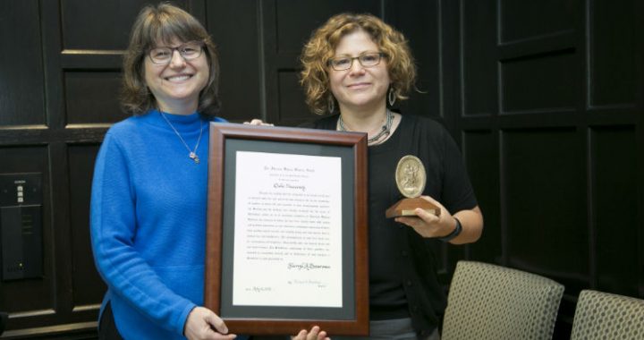 Sherryl Broverman Recognized for Excellence of Character and Humanitarian Service. Photo credit: Les Todd, Duke Photography